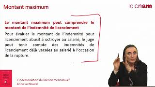 L’indemnisation du licenciement abusif [upl. by Akenaj]