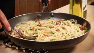 Linguini with bacon and ricotta recipe from Waitrose [upl. by Siuraj193]