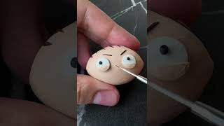 I made Stewie Griffin😳griffin stewiegriffin sculpting plasticine art clay skibiditoilet [upl. by Riamo719]