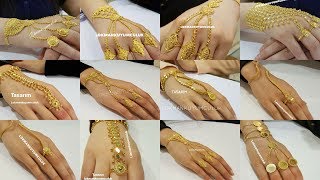 Gold Rings Chain Bracelets PANJANGLA Designs with WEIGHT [upl. by Adria]