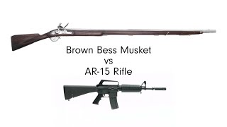 Musket vs AR15 How Do They Compare  Tech Guts  WIRED [upl. by Nottarts]