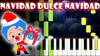 Navidad Dulce Navidad  Piano Cover  Tutorial  Karaoke [upl. by Montagu624]