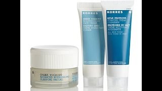 Korres Greek Yoghurt Hydrating Trio [upl. by Atteuqnas]