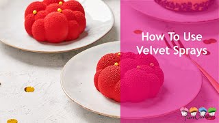 How To Use Velvet Sprays from FunCakes [upl. by Luahs721]