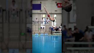 Yao Sihan from Shanghai Team  2024 National Junior Diving ChampionshipsHe said would postshorts [upl. by Dart809]