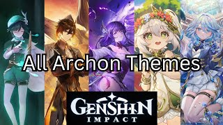 All Archon Themes  Genshin Impact [upl. by Beret]