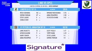 Lindfield CC 1st XI v St Peters CC Brighton 1st XI [upl. by Malaspina]