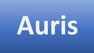 How to Pronounce Auris [upl. by Sosthena]