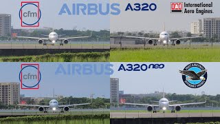 A320 Series VS A320neo Series Engines Sound Battle [upl. by Kiryt]