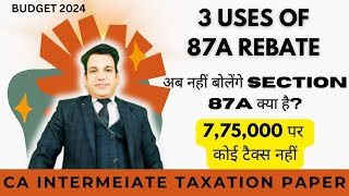 SECTION 87A REBATE I 775000 पर कोई टैक्स नहीं I SECTION 87A INCOME TAX I SECTION 87A OLD TAX REGIME [upl. by Nahtonoj847]