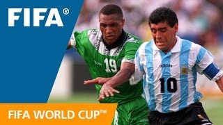 Argentina 21 Nigeria  1994 World Cup  Match Highlights [upl. by Aveneg]