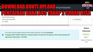 DANA BOS TAHAP 2 TAHUN 2024 SUDAH BISA DI CAIRKAN  ERKAM V2 [upl. by Calise348]