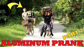 Aluminum Prank Part 2  Sa subrang gulat muntik ng lumipad [upl. by Nalla]