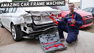 AMAZING CAR FRAME MACHINE PORTABLE FRAME MACHINE FRAME REPAIR REVIEW [upl. by Onra542]