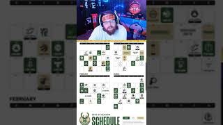 Milwaukee Bucks Schedule Reveal twitch NBA fearthedeer  thickchedr on Twitch [upl. by Ahsiret]