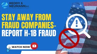 Stay Away from Fraud Companies Report H1B Fraud ReportH1BAbuseuscisdhsgov [upl. by Giorgi290]