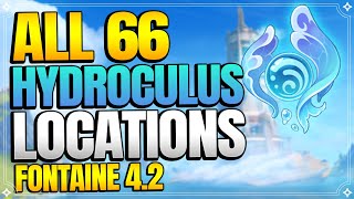 All 66 Hydroculus Locations in Fontaine 42  In Depth Follow Along Route 【Genshin Impact】 [upl. by Harrow235]