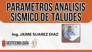 PARAMETROS ANALISIS SISMICO DE TALUDES [upl. by Ayama]