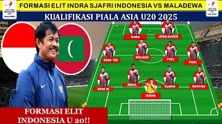 MENGEJUTKAN  Keputusan Cerdas Indra Sjafri Merombak Formasi Elit Indonesia vs Maladewa u20 2024 [upl. by Rednav]