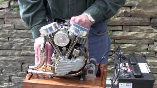 Scale Running Model Harley Panhead Engine by Ron Colonna [upl. by Gilberte]