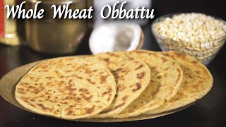 Whole Wheat Obbattu Recipe made from Aashirvaad Atta  Wheat Flour Recipes  Aashirvaad Atta Recipes [upl. by Eiram]