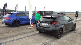 Toyota GR Yaris vs Audi RSQ8 [upl. by Fillender870]