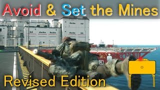 MGS5 Avoid amp Set the Mines on Bridge Revised Edition FOB Security [upl. by Ahsimac]