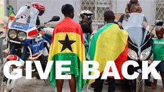 Congo 🇨🇬  Returning acts of kindness in Brazzaville S3E26 Africa Motorcycle Adventure [upl. by Tebazile]