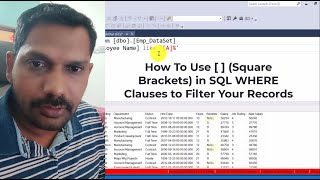 How To Use   Square Brackets in SQL WHERE Clauses to Filter Your Records SQLinTelugu sql [upl. by Sorcim336]