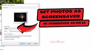 How to Set Images as Screensaver in Windows 10 11  Add Multiple Images to Screensaver [upl. by Gensmer]