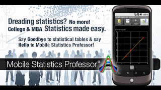 Dread Statistics no more with Mobile Statistics Professor iOS App Video [upl. by Ahsratal946]