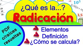 Radicación ¿Cómo se resuelve Para primaria [upl. by Lana]