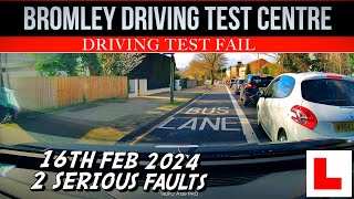 DRIVING TEST FAIL BROMLEY  EP20  16 FEB 2024 1238 DRIVINGTESTVIDEO OJKENNY BROMLEYDTC [upl. by Yadsendew]