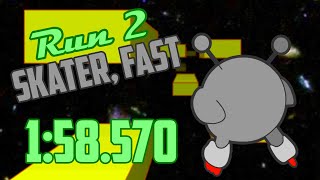 158570 Run 2 Speedrun  Skater Levels Fast No Double Jumps [upl. by Rehnberg397]