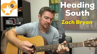 Heading South  Zach Bryan  3Minute Guitar Lesson [upl. by Putscher]