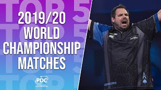 Top 5 Matches  201920 World Darts Championship [upl. by Drhcir]