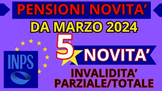 INVALIDI TOTALI E PARZIALI PENSIONI NOTIZIE MARZO 2024 ADI [upl. by Michaele]