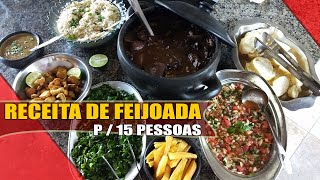 FEIJOADA PARA 15 PESSOAS RECEITAS DA ROSA [upl. by Jocelyne]