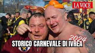 Lo Storico Carnevale di Ivrea  2024 [upl. by Finbar5]