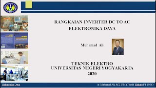 Kuliah Elektronika Daya Pokok Bahasan Rangkaian Inverter [upl. by Peppel]