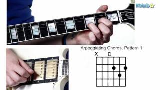 Lesson 12 How to Arpeggiate Guitar Chords Pattern 1 [upl. by Kidder938]