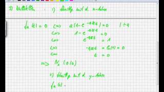 Kurvendiskussion eFunktionenschar  Abitur 2011 Nrw  Teil 1  Mathe verstehen [upl. by Ennadroj]