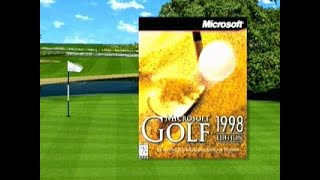 Microsoft Golf 1998 Edition Video Game Trailer 1998 [upl. by Aerdnahs]