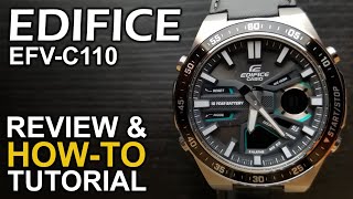 Casio Edifice EFV C110  Review and How To Tutorial [upl. by Siravart336]