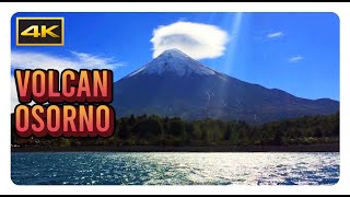 VOLCÁN OSORNO 4k  Lago Todos los Santos  Saltos del Petrohue  Chile  Volcano  Andes  Montt [upl. by Nnylyoj]