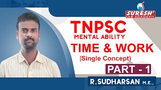 Aptitude  Time amp Work  Part  1  Sudharsan  Suresh IAS Academy [upl. by Eelrehpotsirhc]