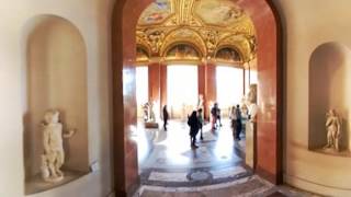 Louvre Museum VR 360 View  Anne of Austria Apartments  Paris France  LG 360 Camera [upl. by Damicke]