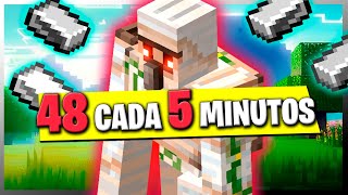 🌀 Como hacer una granja de hierro en Minecraft Bedrock 121 [upl. by Ayres]