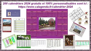 Calendriers 2024 [upl. by Nelaf488]