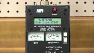 MFJ259C SWR Analyzer [upl. by Aleahs]